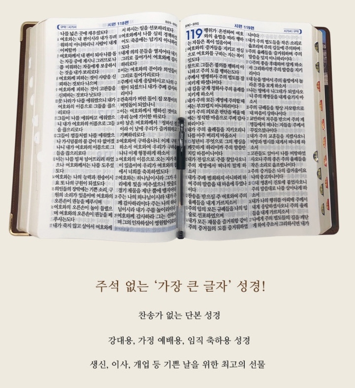 개역개정4판 큰글자 성경전서 - 특강대용 (다크브라운)